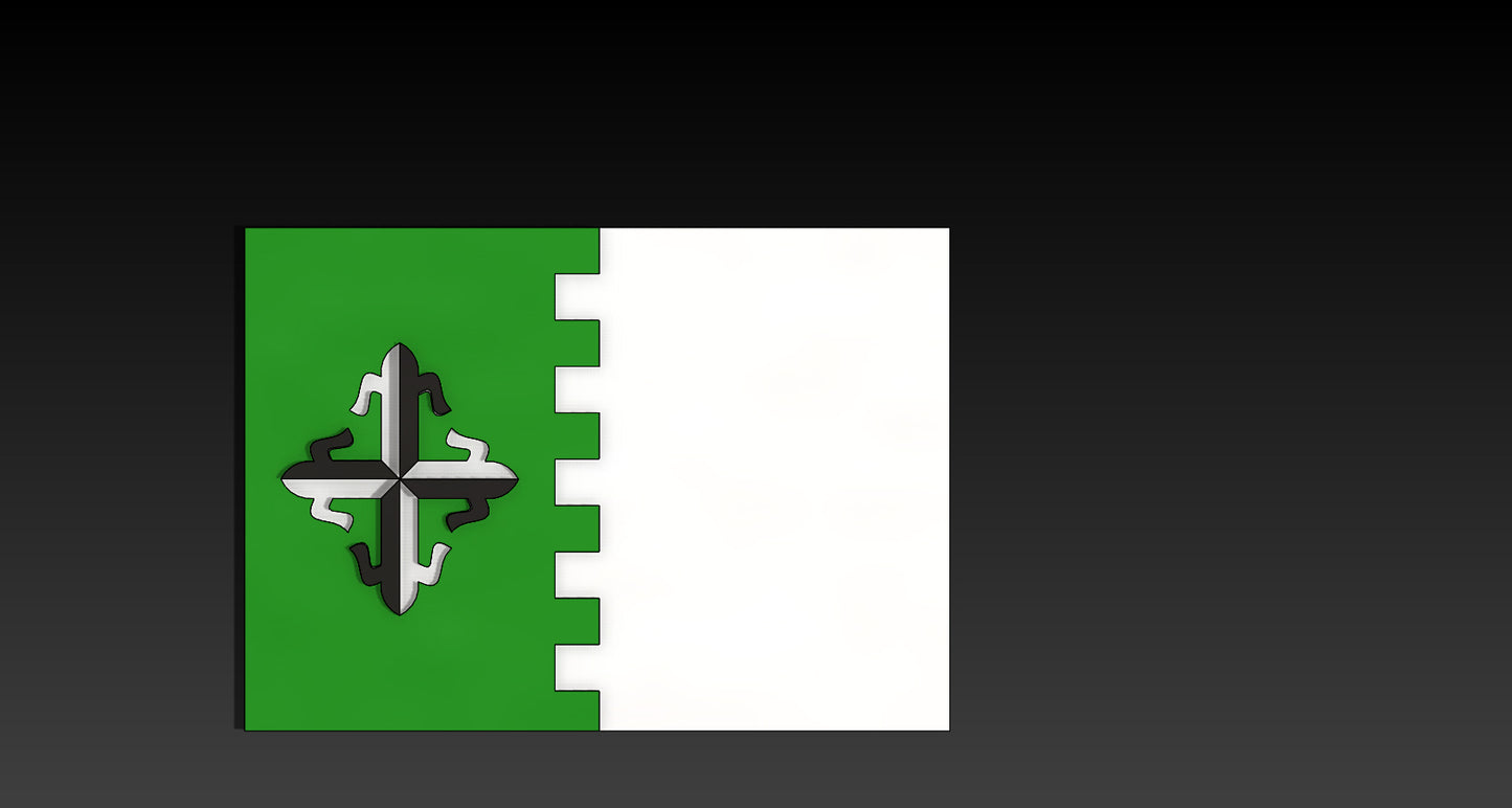 3D Printed Municipality Flag of Puerto Rico