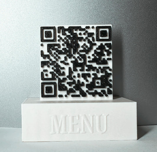 Customizable 3D-Printed QR Code with Stand